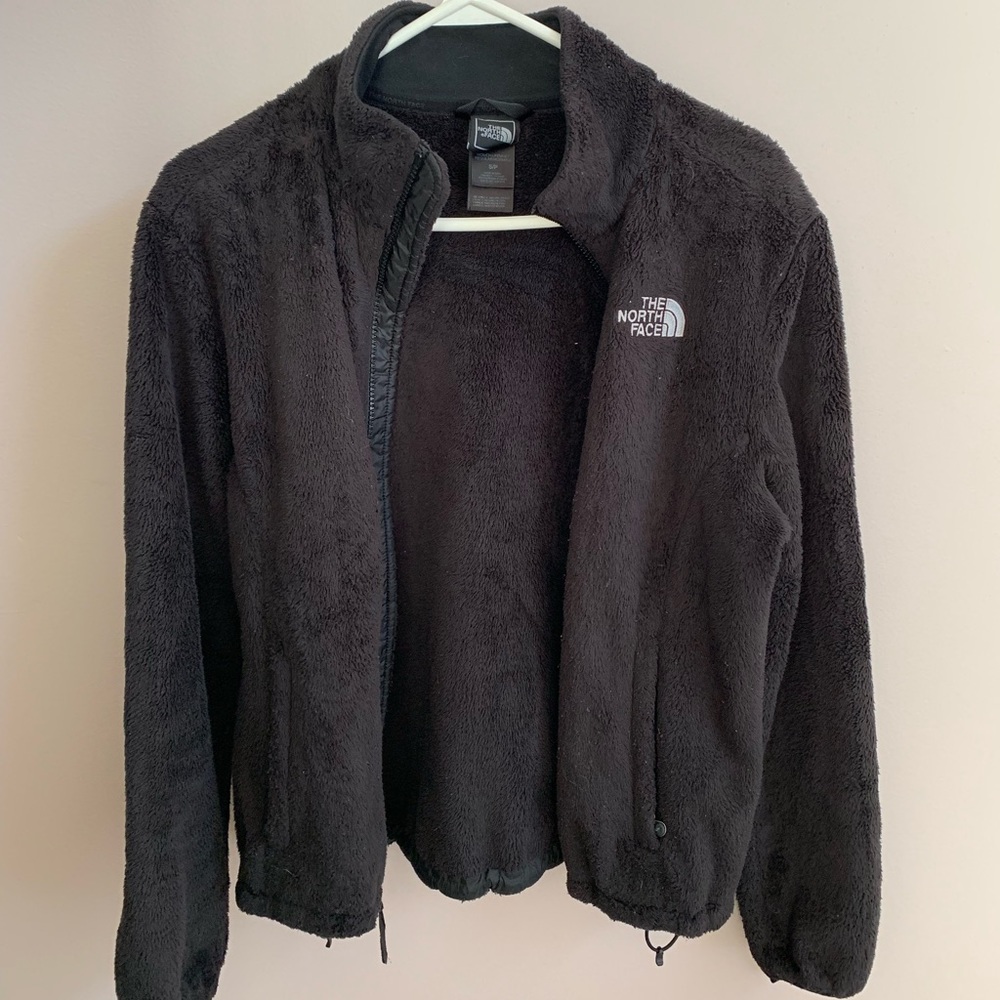 North face size small fuzzy jacket